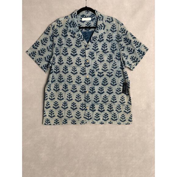 Lucky Brand Men's Large Short Sleeve Button-Up Camp Shirt in NEW - Picture 1 of 7